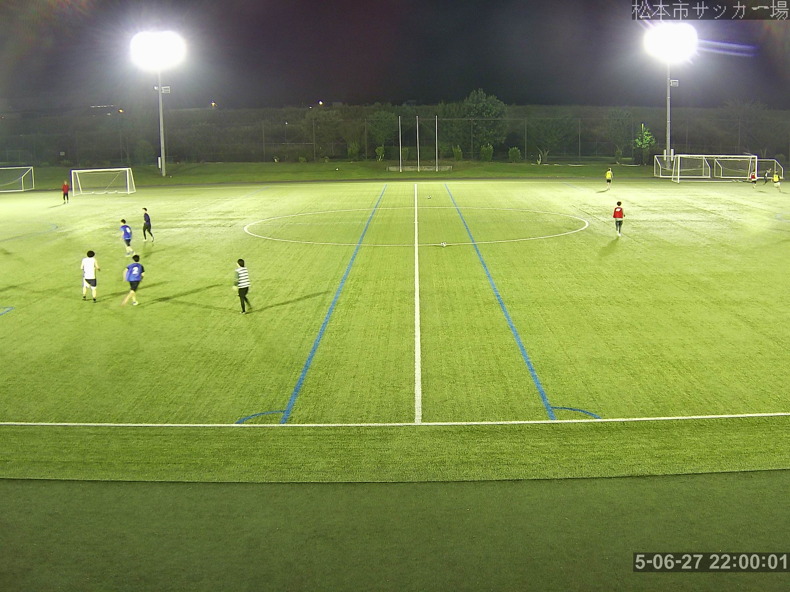 松本市サッカー場の映像