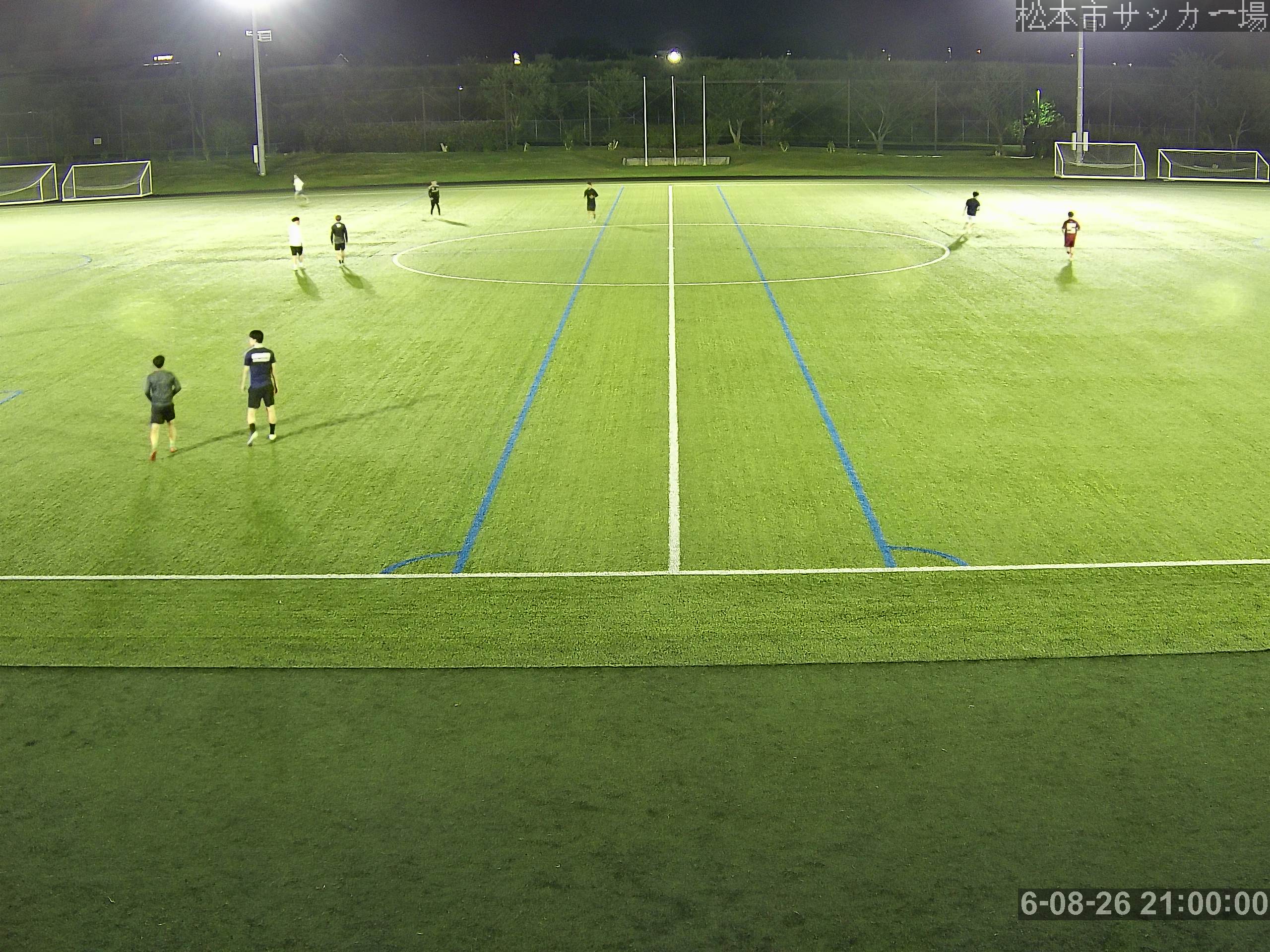 松本市サッカー場の映像